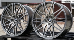 Кованные BMW 818 M R21 J9.5/10.5 ET+32/+43 5*112 66.6 (FG007-FG008) Графит с полированными спицами