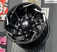 OFF ROAD 5305 R15 8J ET-15 6*139.7 110.0 BLACK AND POLISH LIP
