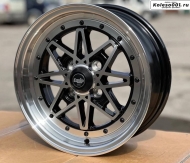 WORK Equip 03 8008 R15 5.5J ET35 4*98 73.1 BLACK AND POLISH LIP