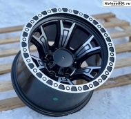 OFF ROAD 5330 R15 10J ET-44 6*139.7 110.5 BLACK AND POLISH LIP