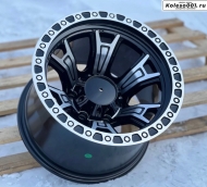 Fuel F5330 R15 10J ET-44 6*139.7 110.5 BLACK AND POLISH LIP