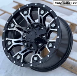 OFF-ROAD 6274 R16 8J ET0 5*139.7 108.1 GLOSS BLACK FACE