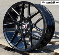 KS010 R17 7.5J ET35 5*100/5*114.3 73.1 BLACK AND POLISH LIP