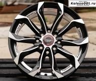 RGW YL8805 R15 6.5j ET38 4*100/4*114.3 73.1 (T099) Черный с полировкой - фрезерованная внутренняя часть 