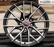 RGW YL8810 R15 6.5j ET38 4*100/4*114.3 73.1 (T107) Черный с полировкой - фрезерованная внутренняя часть 