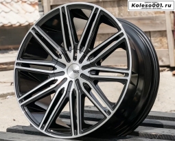 VPS 1913 R18 8.0j ET38 5*108 / 5*114.3 73.1 (J193) Черный с полировкой