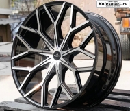 Plati PY5508 R22 9.5j ET30 6*139.7 106,1 (J235) Черный с полировкой