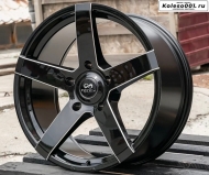 Infinity LW184 R20 9.5J ET30 5*150 110.1 (R658) Глянцевый черный с фрезеровкой
