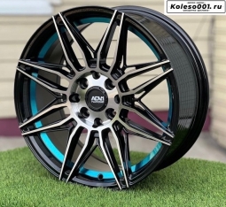 Style ADV.1 036 R16 7J ET38 4*100 73.1 GLOSS BLACK FACE BLUE