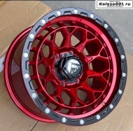 OFF-ROAD 8892 R17 9J ET0 6*139.7 110.0 GLOSS BLACK FACE RED