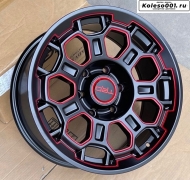 TRD 8859 R17 8J ET5 6*139.7 110.0 MATTE BLACK RED