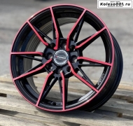 Vossen RGW06 R15 6.5J ET38 4*100/4*114.3 73.1 BLACK RED LIP