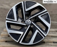 Volkswagen R17 7J ET46 5*112 57.1 GLOSS BLACK FACE 
