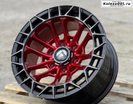 off-road Fuel 8622 R17 9J ET0 6*139.7 110.0 BLACK RED LIP