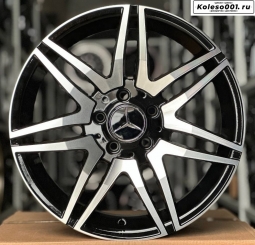 Mercedes r18 8j ET+40 5*112 66.6 (ip-5101) black machine face