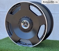 Mercedes-Benz G klass 8128 R22 9.5J ET22 5*130 84.1 BLACK AND POLISH LIP