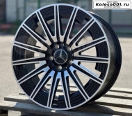 Mercedes R18 8J ET36 5*112 66.6 BLACK AND POLISH LIP