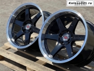 Rays TE37 6071 R18 9.5/10.5J ET20/25 5*120 72.6 BLACK AND POLISH LIP