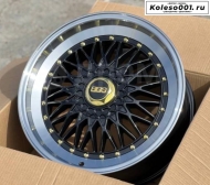 BBS R18 8.5J ET35 5*114.3/5*120 73.1 BLACK AND POLISH LIP