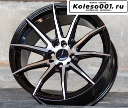 Shogun S10 R17 8.0J ET30 4*100/114.3 73.1 (S078) Черный глянец, фрезеровка спиц
