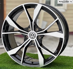 Volkswagen R19 8J ET45 5*112 57.1 Gloss black face