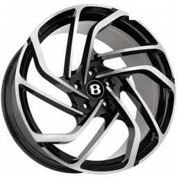 19x9 5x112  FF KF5104 19x9/5x112 ET35 DIA73.1 Черный глянец с полировкой