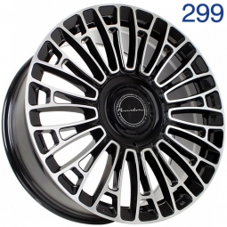 20x9 5x112  Flow Forming диск FF YA9656 20x9/5x112 ET35 DIA73.1 Черный глянец с полировкой