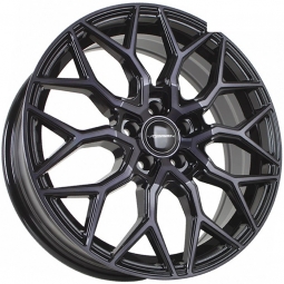 18x6.5 5x108  Sakura Wheels YA9547 18x6.5/5x108 ET33 DIA60.1 Черный глянец с полировкой под тонированным лаком