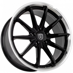 19x8.5 5x114.3  FF KF3613 19x8.5/5x114.3 ET35 DIA73.1 Черный глянец с полированной полкой