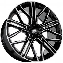 21x9.5 5x114.3  Flow Forming диск Sakura Wheels YA9557 21x9.5/5x114.3 ET30 DIA73.1 Черный глянец с полировкой