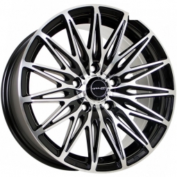 16x7 5x114.3  Sakura Wheels 3256 16x7/5x114.3 ET38 DIA73.1 Черный глянец с полировкой