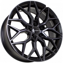 19x7.5 5x108  Flow Forming диск Sakura Wheels YA9547 19x7.5/5x108 ET23 DIA73.1 Черный глянец с полировкой под тонированным лаком
