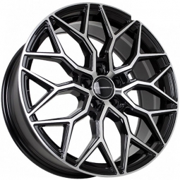 19x7.5 5x108  Flow Forming диск Sakura Wheels YA9547 19x7.5/5x108 ET40 DIA73.1 Черный глянец с полировкой