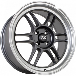 17x7.5 4x100  FF FBX058 17x7.5/4x100 ET38 DIA73.1 Матовый ганметалл с полированной губой