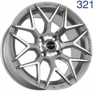 15x7 4x100  Sakura Wheels 3940 15x7/4x100 ET32 DIA73.1 Темное серебро с полировкой