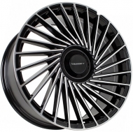 20x9 5x114.3  Flow Forming диск FF YA9655 20x9/5x114.3 ET35 DIA73.1 Черный глянец с полировкой