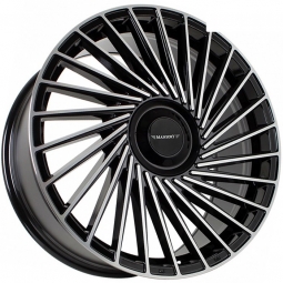 20x9 5x114.3  Flow Forming диск FF YA9655 20x9/5x114.3 ET35 DIA73.1 Черный глянец с полировкой