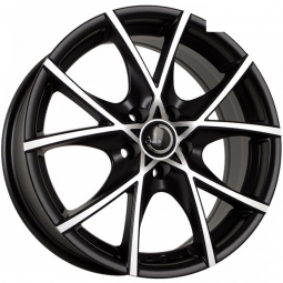 16x6.5 5x100  Sakura Wheels 9517 16x6.5/5x100 ET38 DIA67.1 Черный матовый с полировкой