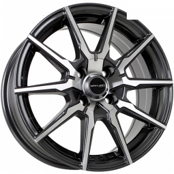 15x6.5 4x100  Sakura Wheels D2779 15x6.5/4x100 ET35 DIA73.1 Ганметалл с полировкой