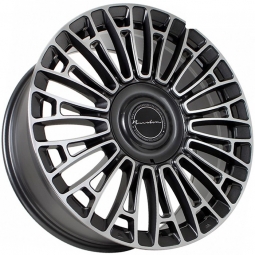 20x8.5 5x114.3  Flow Forming диск FF YA9656 20x8.5/5x114.3 ET40 DIA73.1 Ганметалл с полировкой