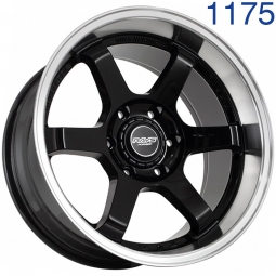 18x9 6x139.7  FF JT089 18x9/6x139.7 ET0 DIA106.1 Черный с полированной губой