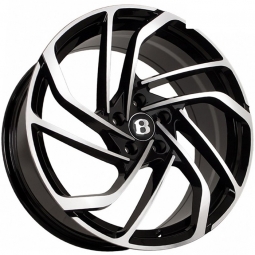 18x8 5x114.3  FF FBX104 18x8/5x114.3 ET35 DIA73.1 Черный глянец с полировкой