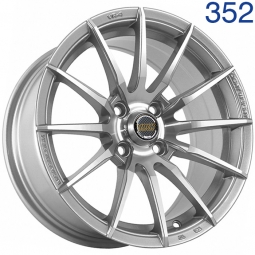 15x7 4x100  Sakura Wheels 3947 15x7/4x100 ET32 DIA73.1 Темное серебро с полировкой