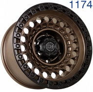 16x8.5 6x139.7  FF JT220 16x8.5/6x139.7 ET-12 DIA110.1 Матовый бронзовый с матовой черной губой