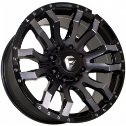 20x9 8x165.1  FF 9059 20x9/8x165.1 ET0 DIA130.8 Черный с полировкой под тонированным лаком