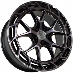 20x8.5 5x108  Flow Forming диск Sakura Wheels DA5652 20x8.5/5x108 ET35 DIA73.1 Черный глянец с полировкой под тонированным лаком