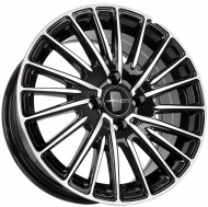 15x6.5 4x100  Sakura Wheels D2852 15x6.5/4x100 ET38 DIA73.1 Черный глянец с полировкой