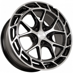 18x8 5x114.3  Flow Forming диск Sakura Wheels DA5652 18x8/5x114.3 ET35 DIA73.1 Черный глянец с полировкой
