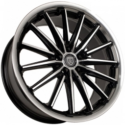 20x8.5 5x108  Flow Forming диск Sakura Wheels YA3808 20x8.5/5x108 ET35 DIA73.1 Черный глянец с полировкой