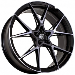 22x8.5 5x114.3  Flow Forming диск Sakura Wheels YA5636 22x8.5/5x114.3 ET30 DIA73.1 Черный глянец с полировкой под тонированным лаком